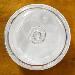Vintage Corning Ware 1.6 Liter Round Casserole Dish w/Pyrex Lid (F-5-B)